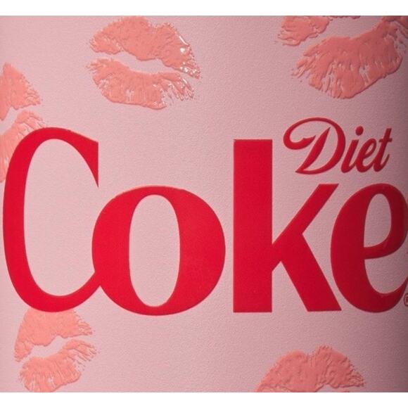 NEW Owala x Diet Coke 24oz Pink Kiss Print Stainles Steel Bottle Limited Edition - Picture 5 of 6